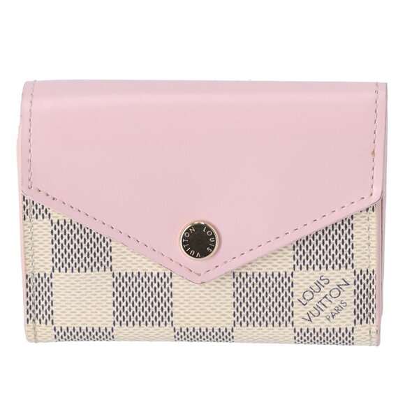 Louis Vuitton Zoe Trifold Wallet N60292 Damier Azur Pink Rose Poudre - Picture 1 of 6